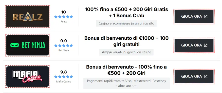 Casino online non aams